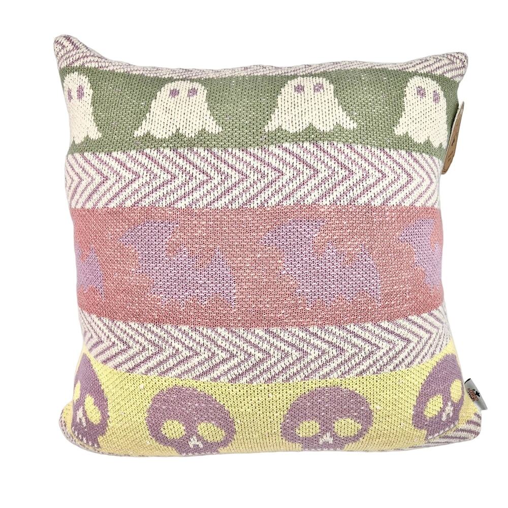 NWT Sweet Street Pastel Halloween Sweater Pillow
